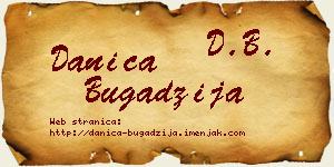 Danica Bugadžija vizit kartica
